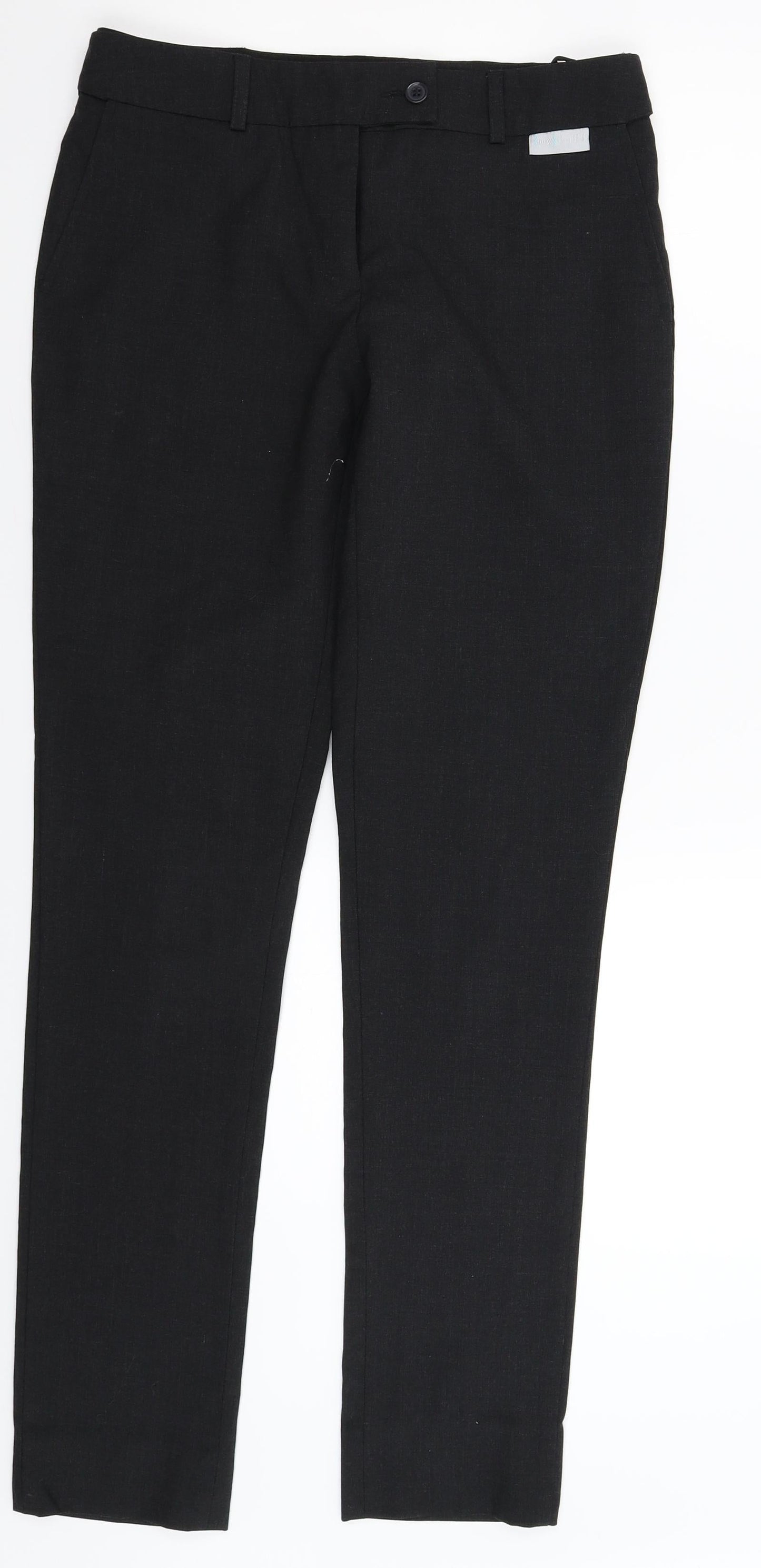 Womens UK Size 8 Simon Jersey Extra-Slim Fit Dress Pants Grey Trousers