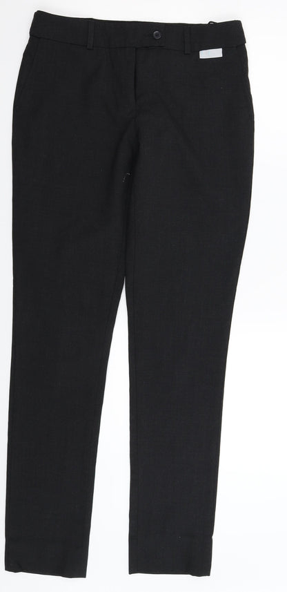 Womens UK Size 8 Simon Jersey Extra-Slim Fit Dress Pants Grey Trousers