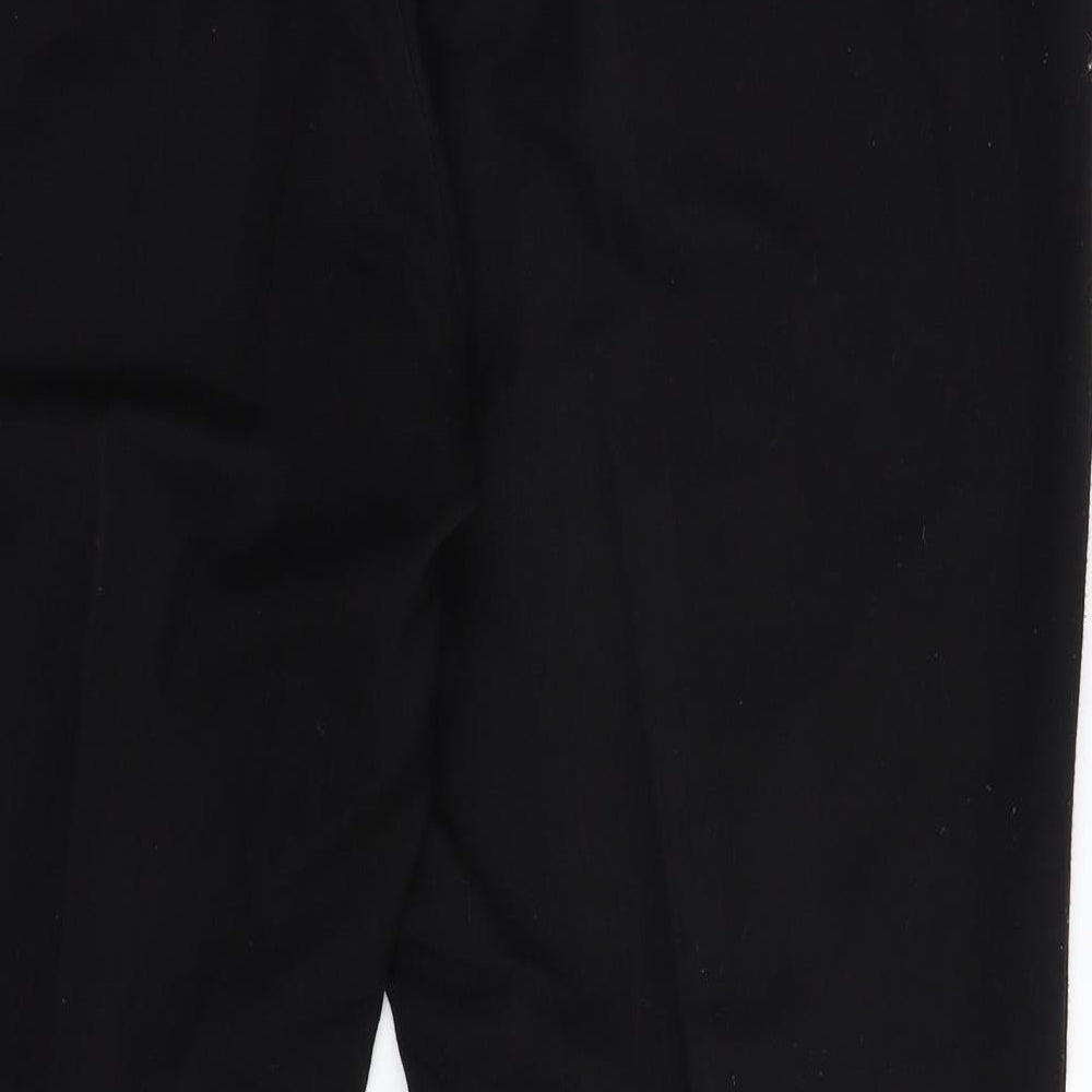 Womens UK Size 14 Preworn Regular Fit  Black Trousers