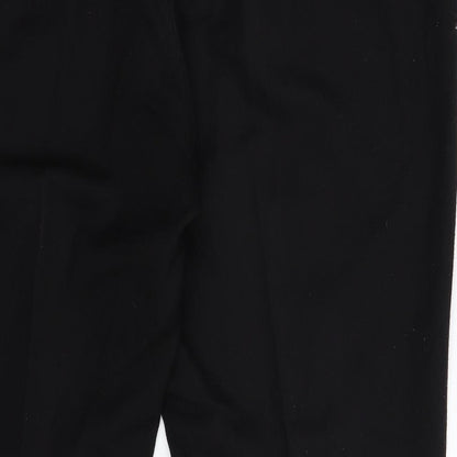 Womens UK Size 14 Preworn Regular Fit  Black Trousers