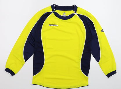 Prostar Boys Yellow   Jersey T-Shirt Size 10 Years
