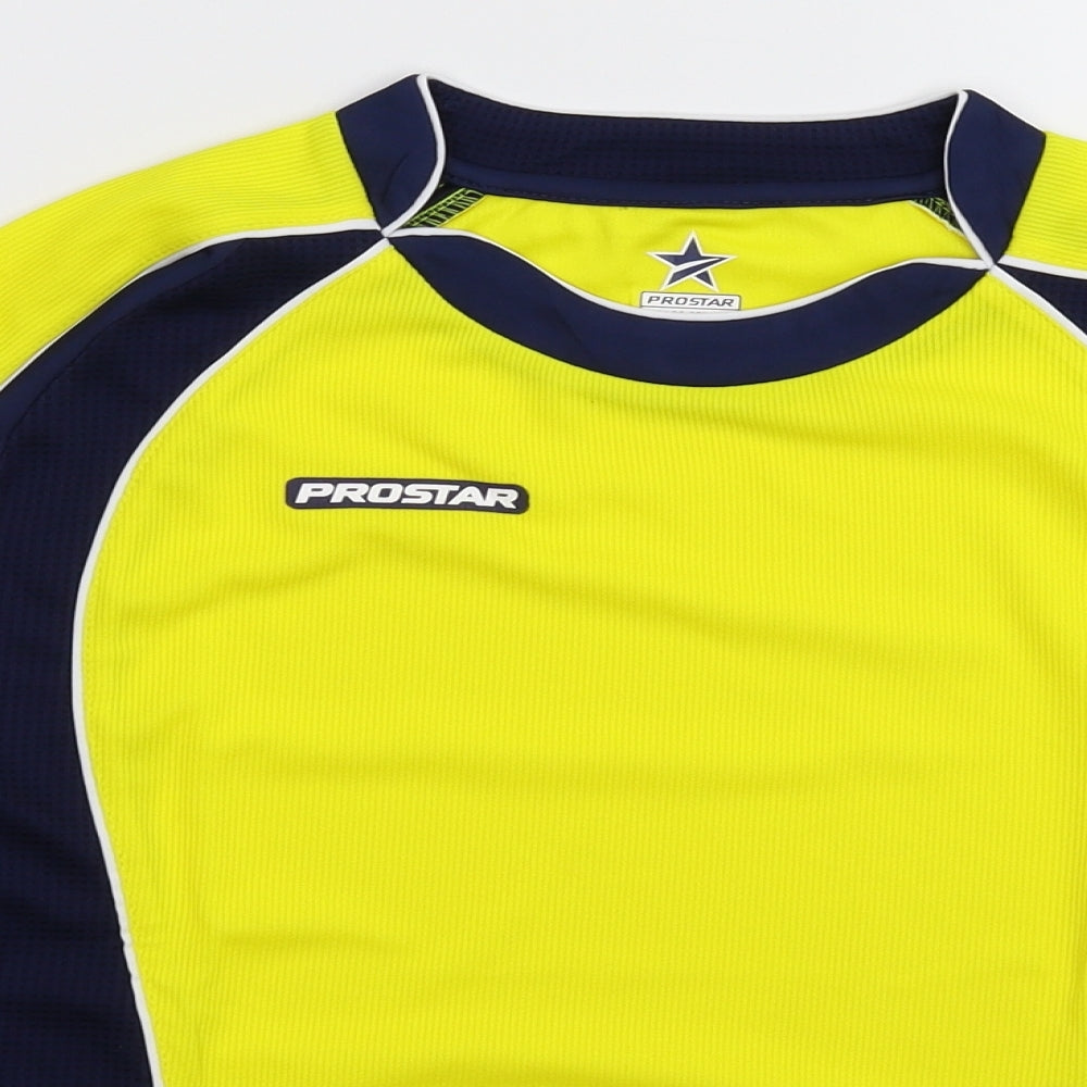 Prostar Boys Yellow   Jersey T-Shirt Size 10 Years