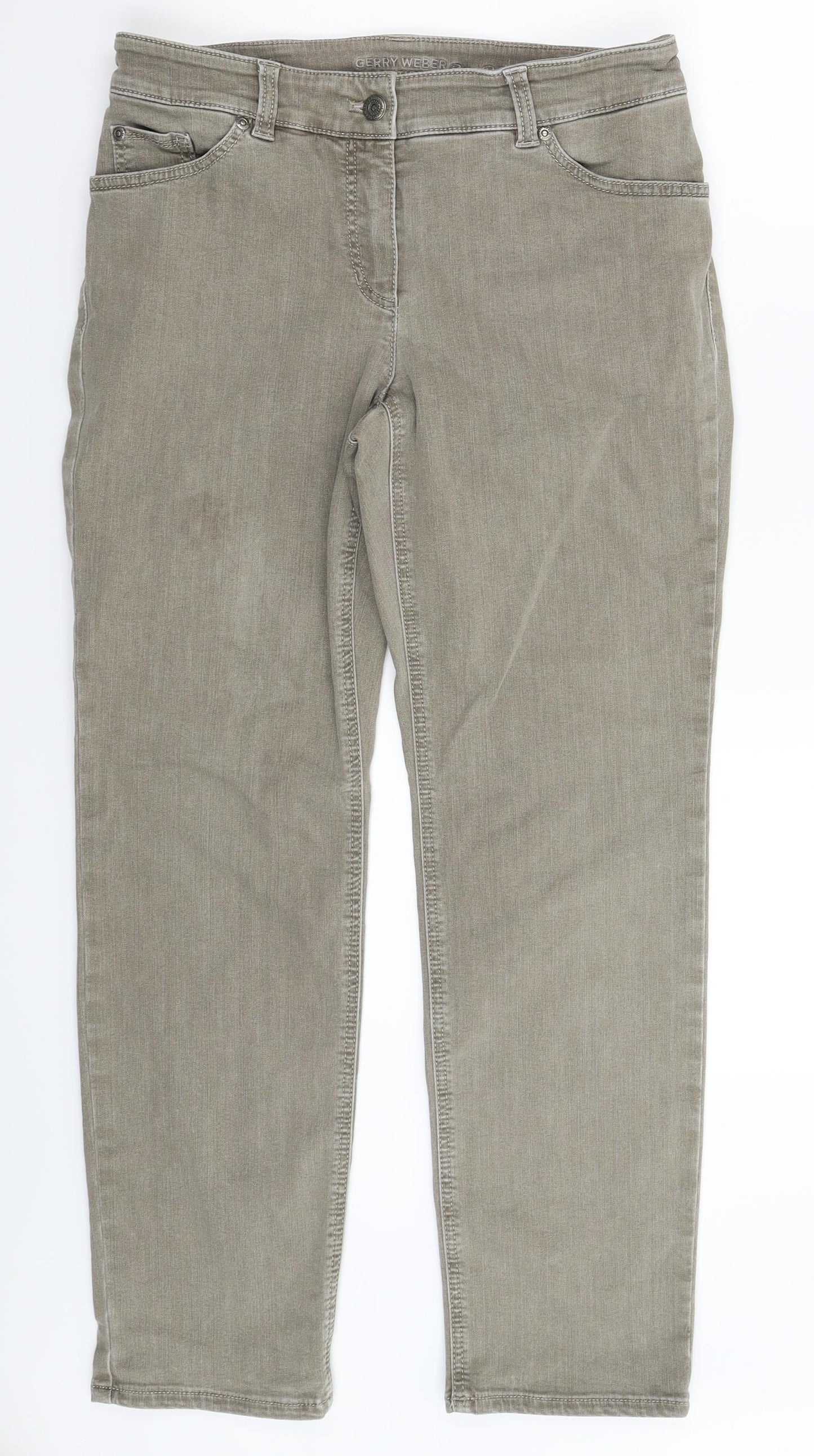 Gerry Weber Womens Grey  Denim Skinny Jeans Size 32 in L28 in