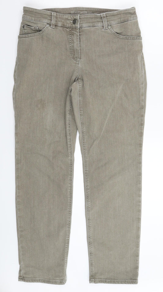 Gerry Weber Womens Grey  Denim Skinny Jeans Size 32 in L28 in