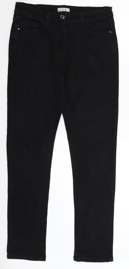 M&Co Womens Black  Denim Skinny Jeans Size 10 L30 in