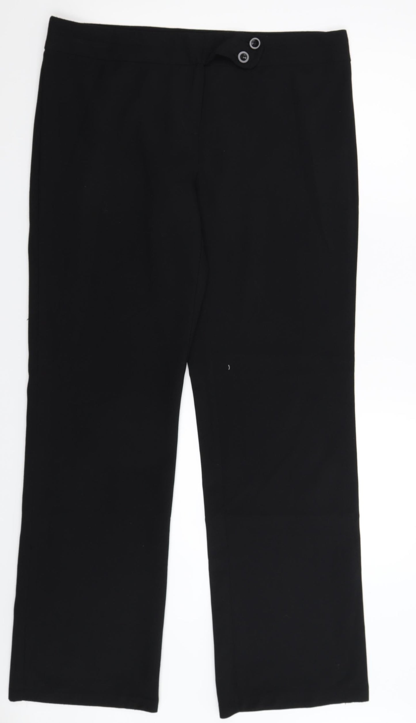 Womens UK Size 36 in Preworn Regular Fit  Black Trousers
