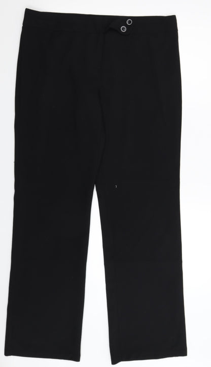 Womens UK Size 36 in Preworn Regular Fit  Black Trousers