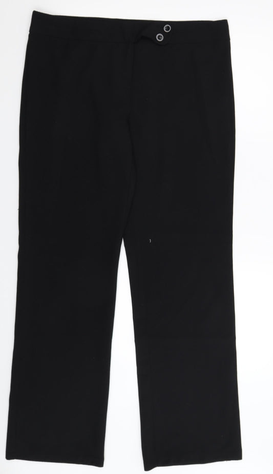 Womens UK Size 36 in Preworn Regular Fit  Black Trousers