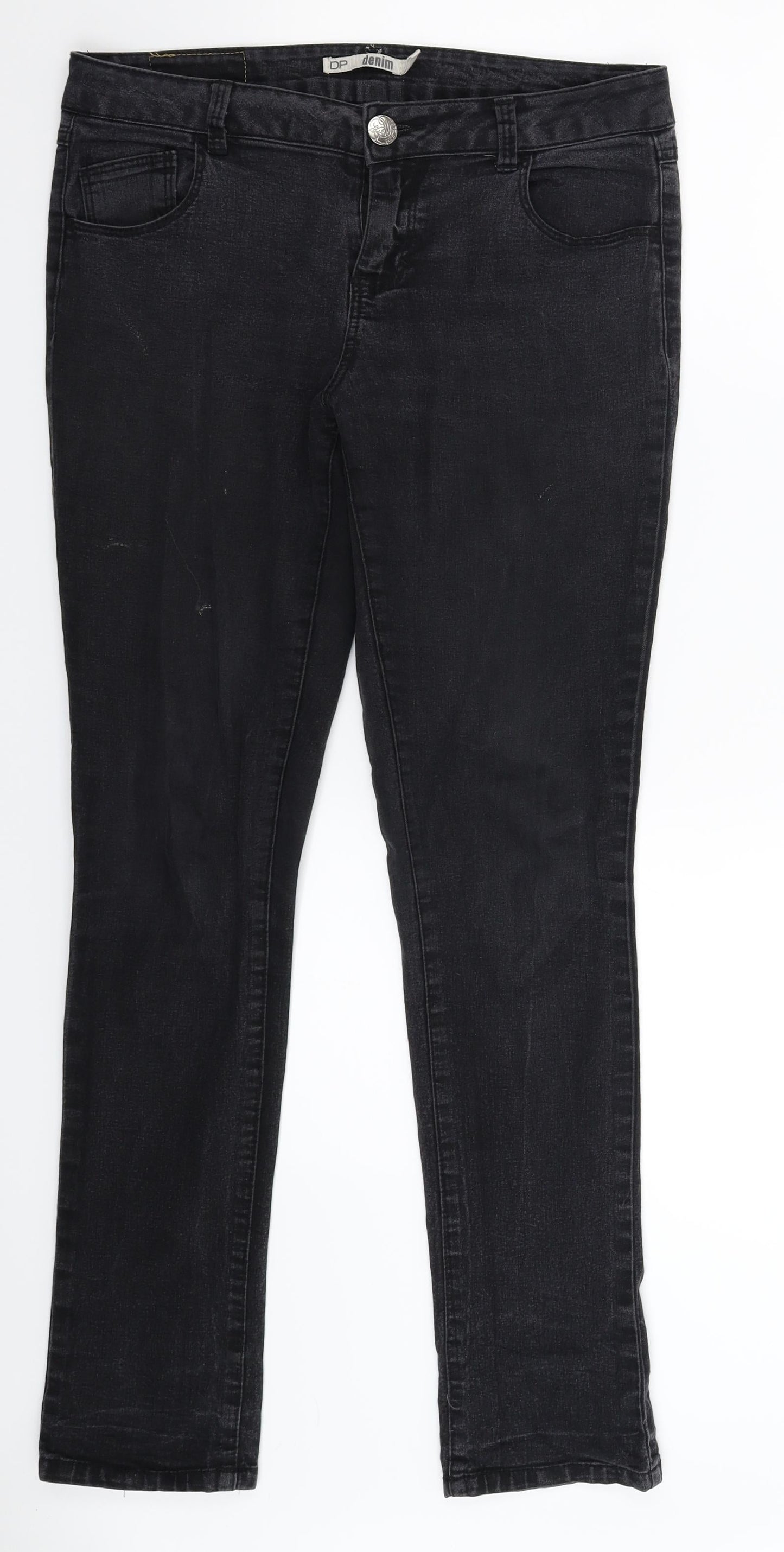 Dorothy Perkins Womens Black  Denim Skinny Jeans Size 10 L30 in