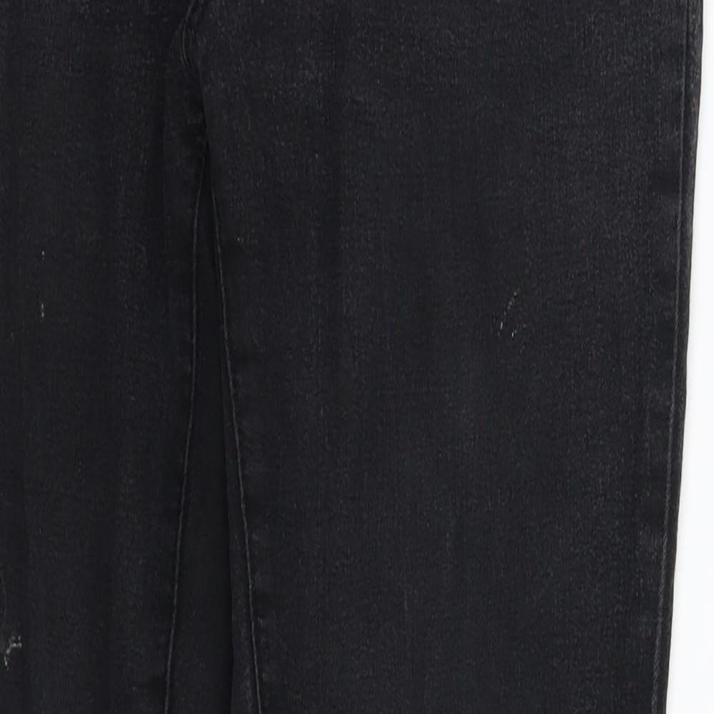 Dorothy Perkins Womens Black  Denim Skinny Jeans Size 10 L30 in