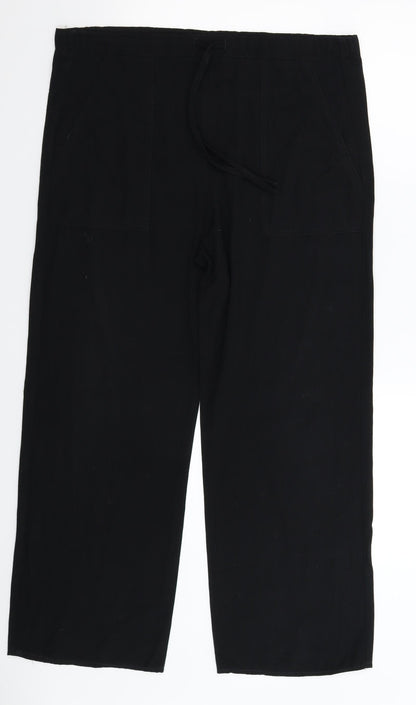 AS Design Womens Black   Trousers  Size 12 L25 in