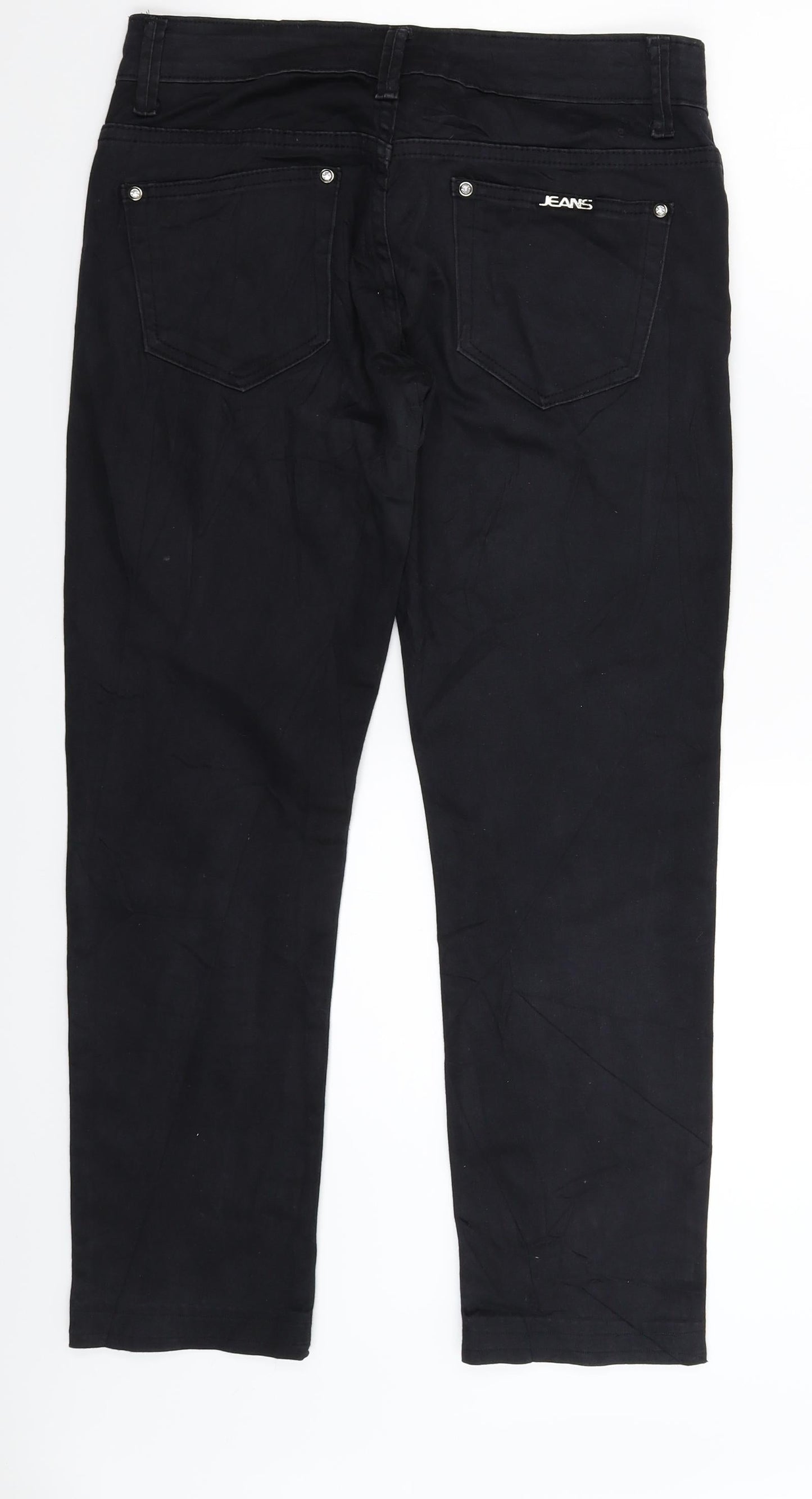 Womens UK Size 12 Preworn Slim Fit  Blue Trousers