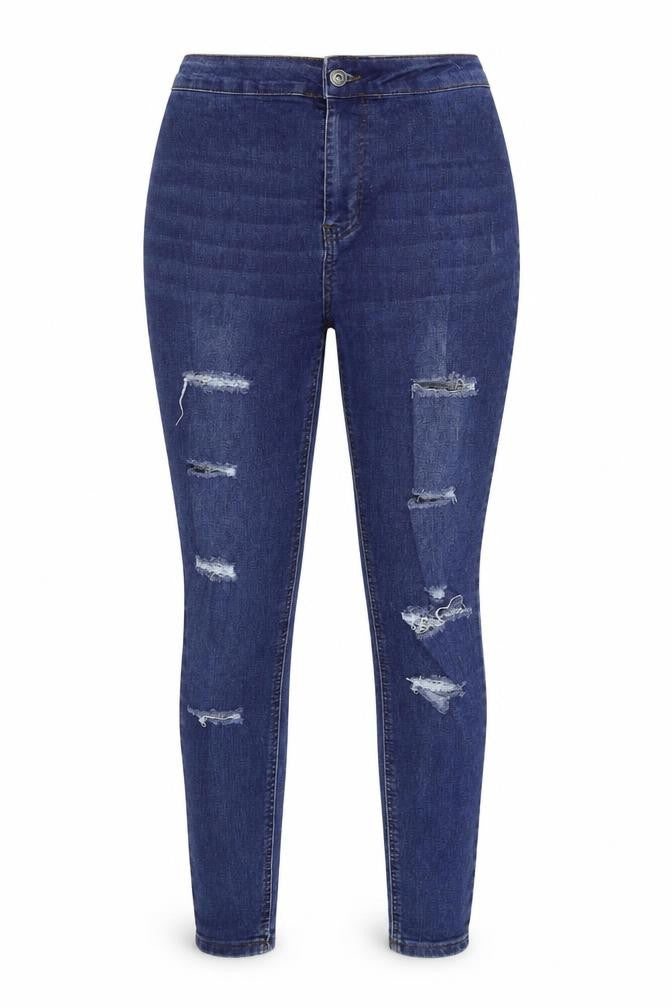 Womens Blue  Denim Skinny Jeans Size 30 in L27 in