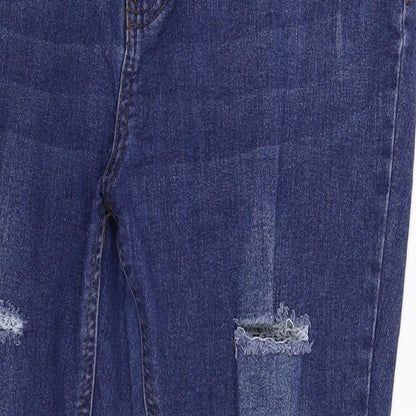 Womens UK Size 30 in Preworn Extra-Slim Fit Skinny Blue Jeans