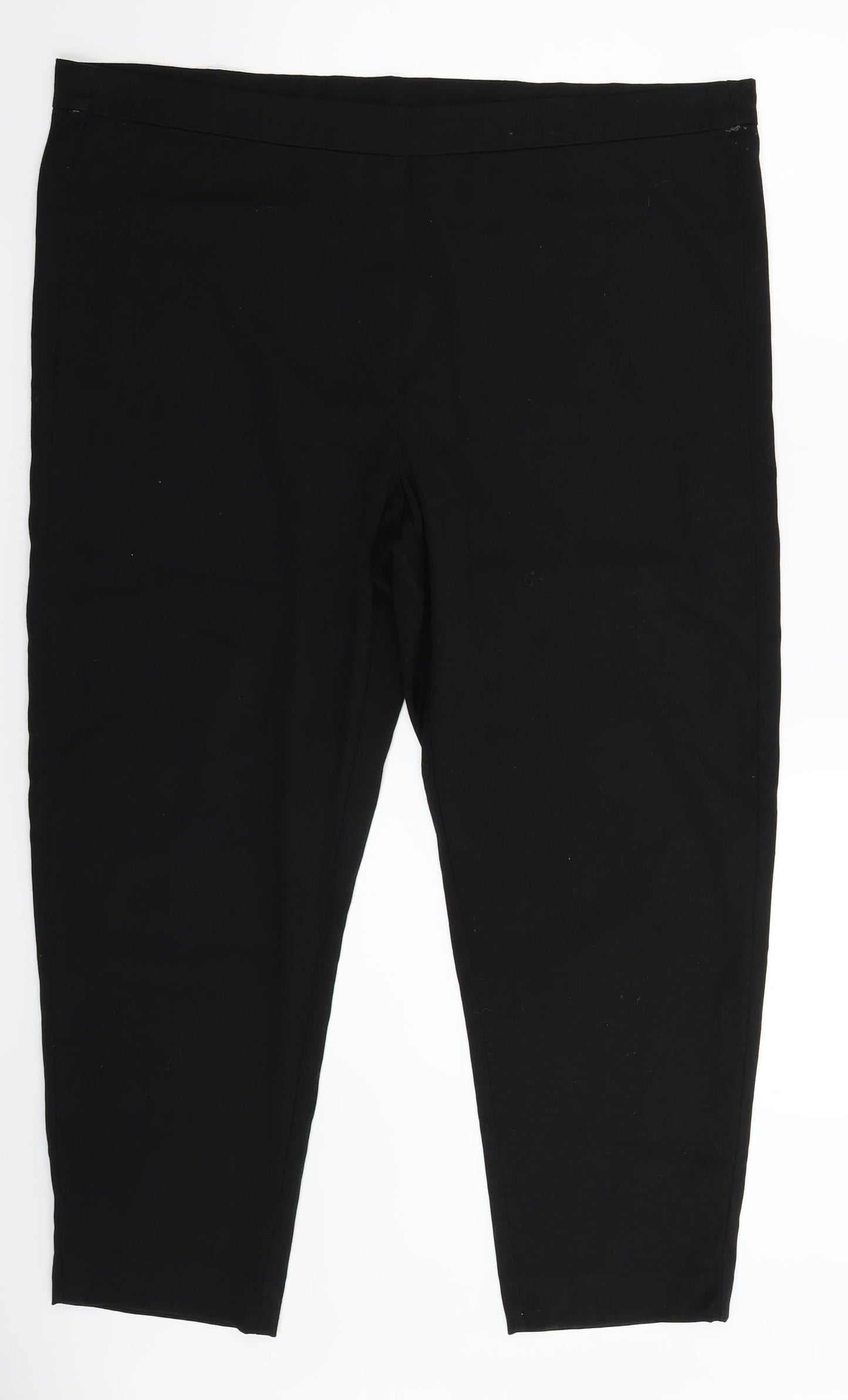 Womens UK Size 40 in Preworn Slim Fit  Black Trousers