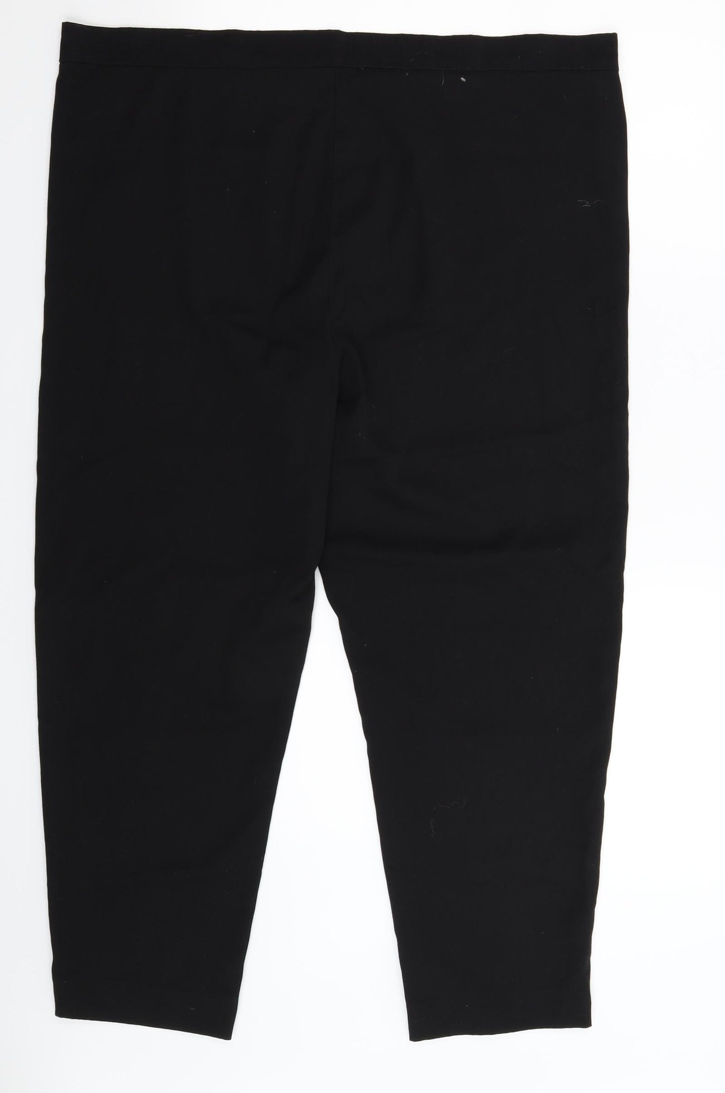 Womens UK Size 40 in Preworn Slim Fit  Black Trousers
