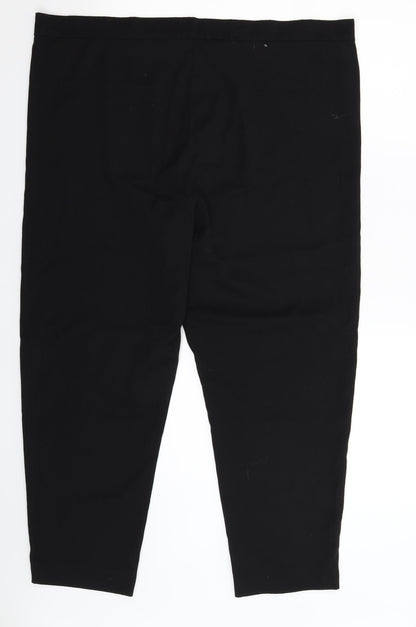 Womens UK Size 40 in Preworn Slim Fit  Black Trousers