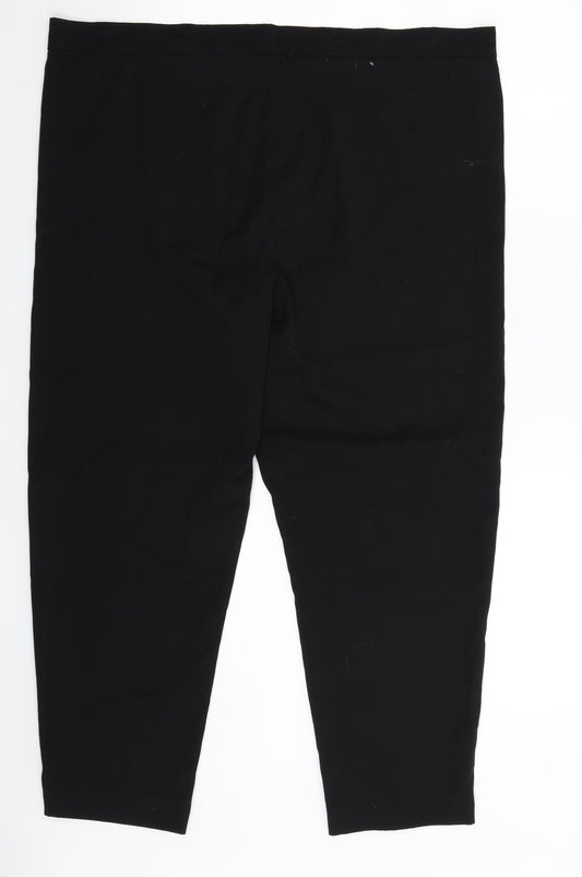 Womens UK Size 40 in Preworn Slim Fit  Black Trousers