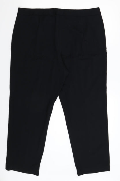 Marks and Spencer Womens Black   Trousers  Size 10 L28 in