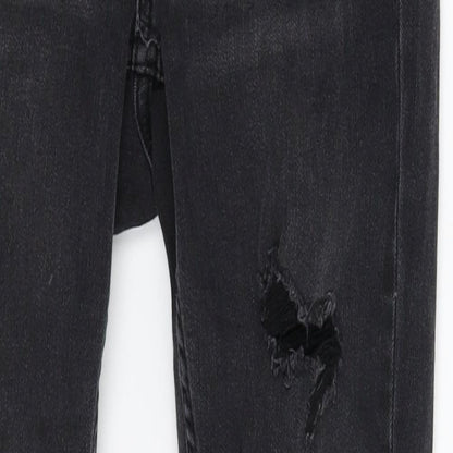 Denim Co Womens Black  Denim Jegging Jeans Size 8 L27 in