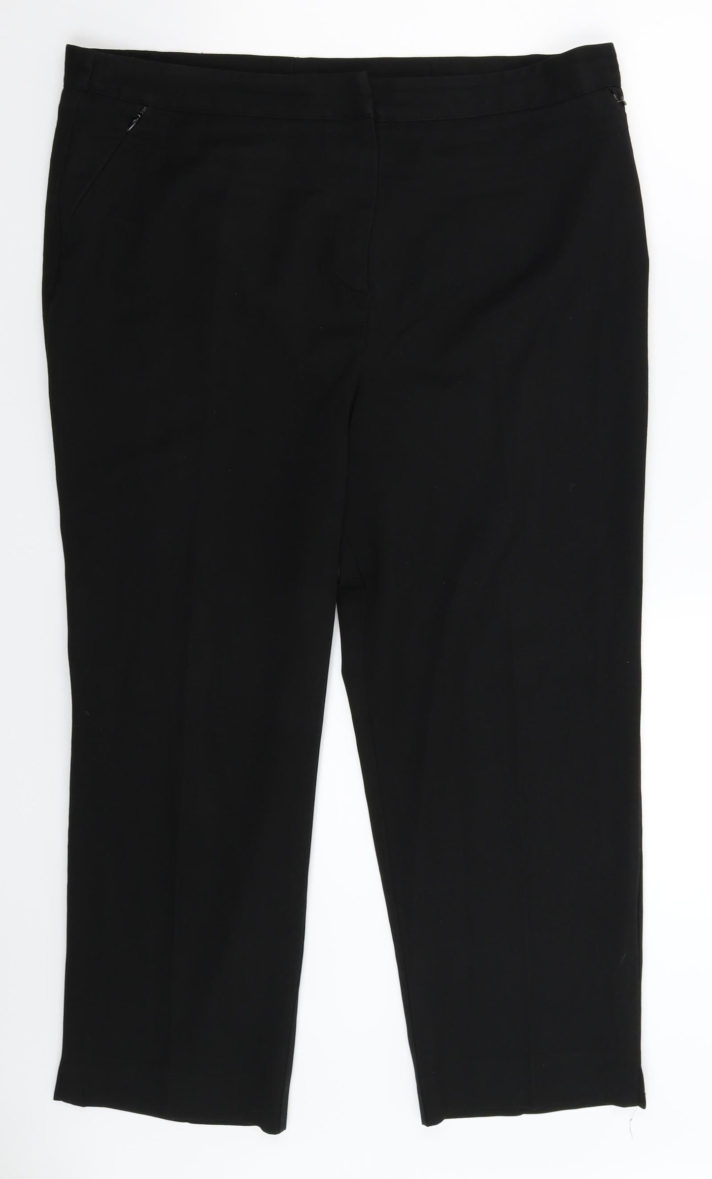 Womens UK Size 16 Marisota Regular Fit  Black Trousers