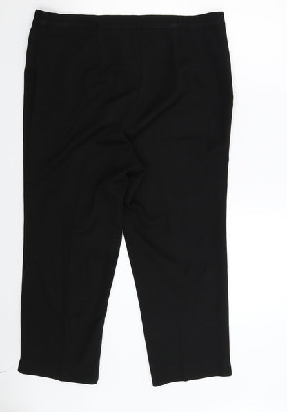 Womens UK Size 16 Marisota Regular Fit  Black Trousers