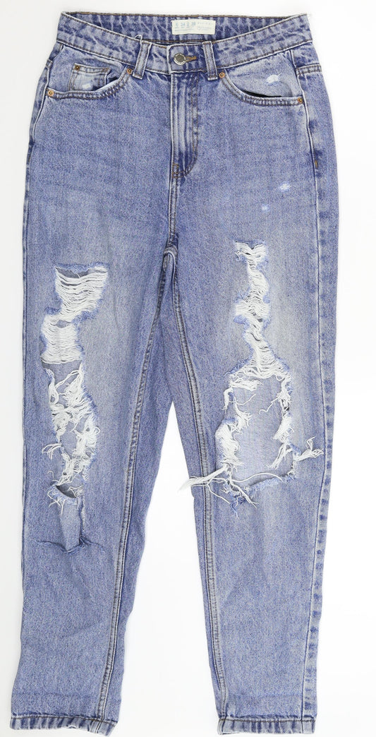 Denim Co Womens Blue  Denim Mom Jeans Size 6 L27 in