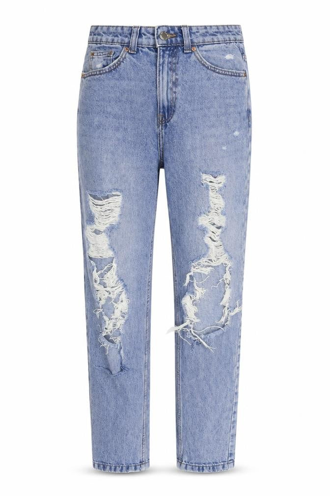 Womens UK Size 6 Denim Co Slim Fit Mom Blue Jeans