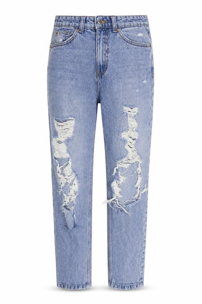 Womens UK Size 6 Denim Co Slim Fit Mom Blue Jeans
