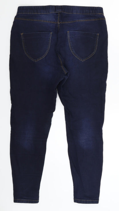 Dorothy Perkins Womens Blue  Denim Jegging Jeans Size 8 L25 in