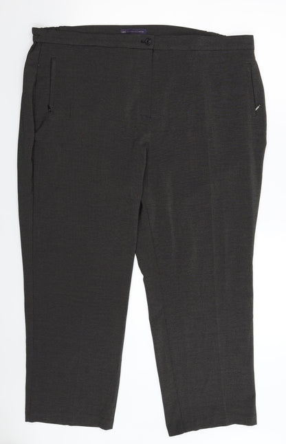 Womens UK Size 20 Marks and Spencer Regular Fit  Black Trousers