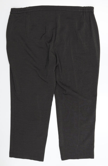Womens UK Size 20 Marks and Spencer Regular Fit  Black Trousers