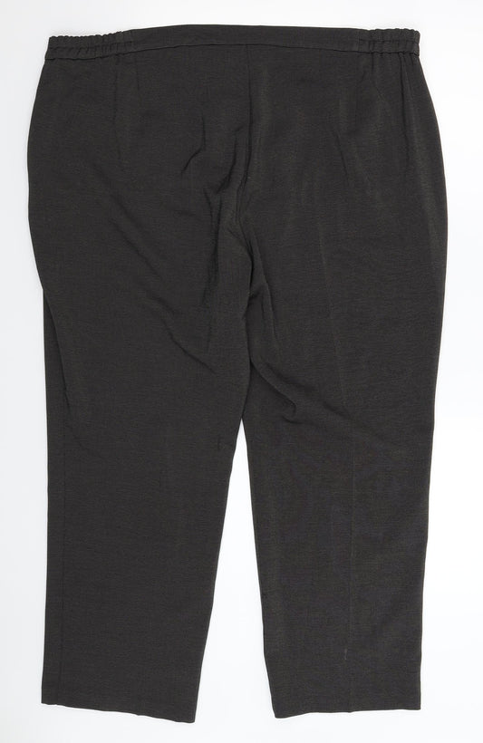 Womens UK Size 20 Marks and Spencer Regular Fit  Black Trousers