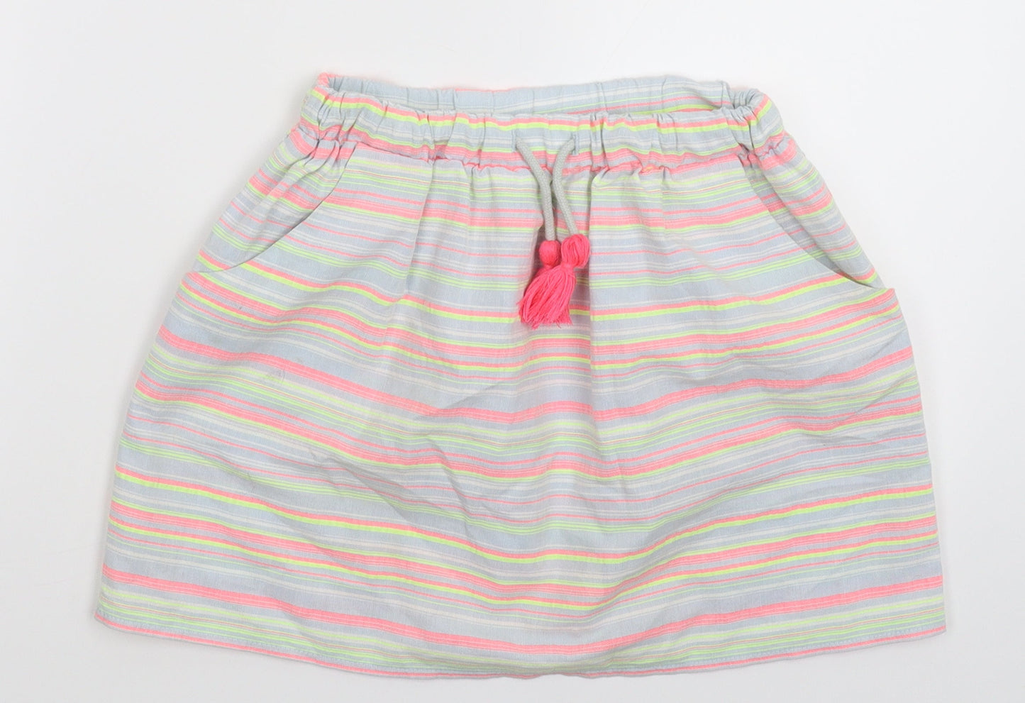 Nutmeg Girls Multicoloured Striped  A-Line Skirt Size 9-10 Years