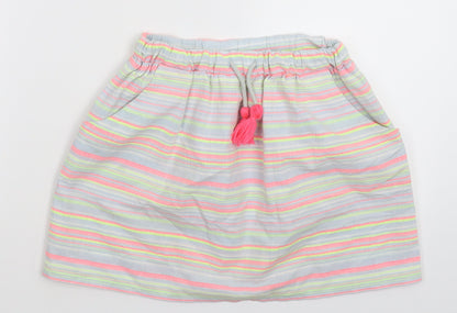 Nutmeg Girls Multicoloured Striped  A-Line Skirt Size 9-10 Years