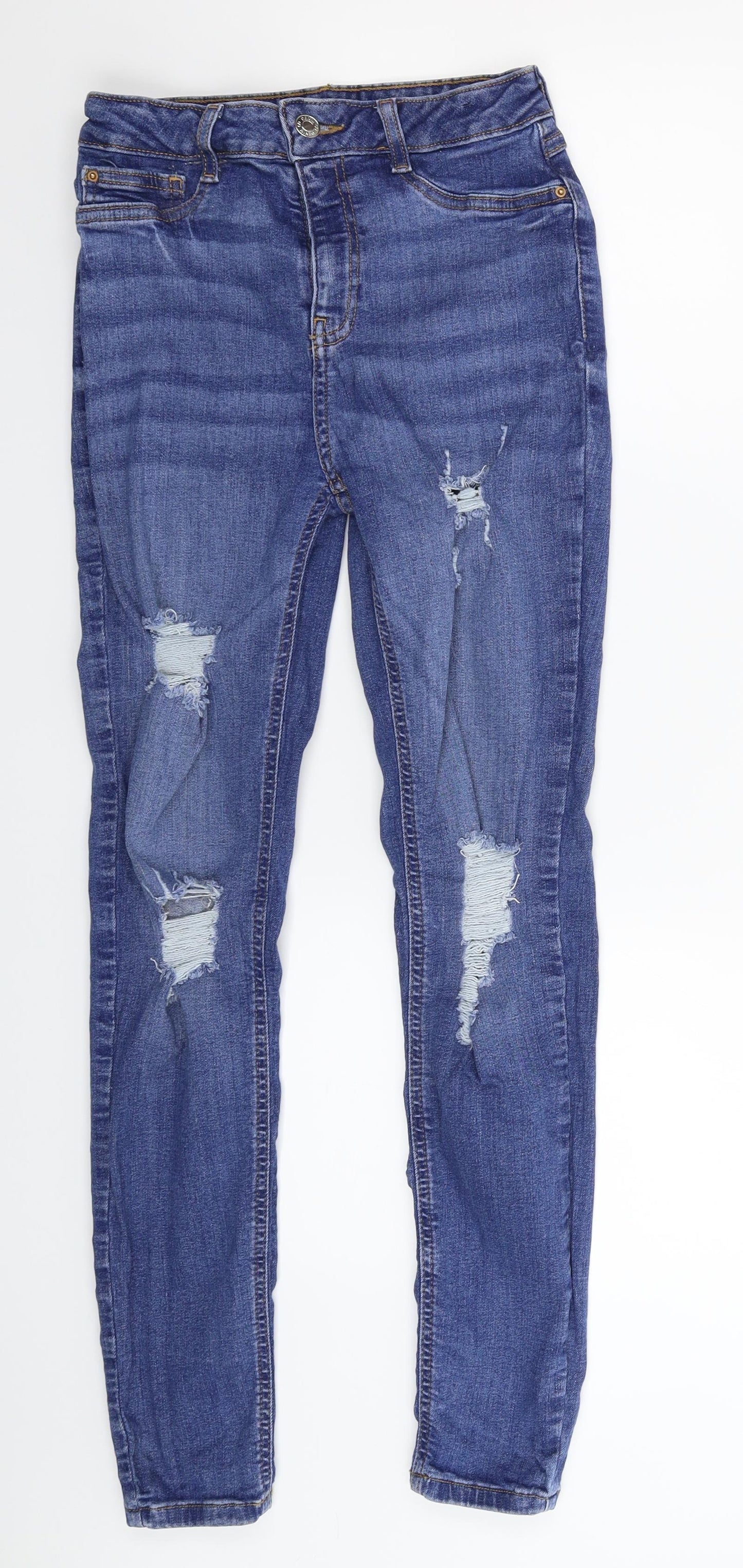 Denim Co Womens Blue  Denim Skinny Jeans Size 10 L27 in