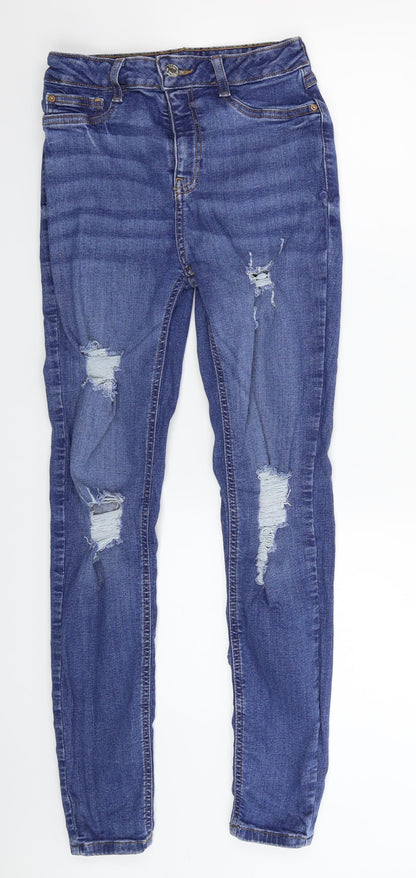 Denim Co Womens Blue  Denim Skinny Jeans Size 10 L27 in