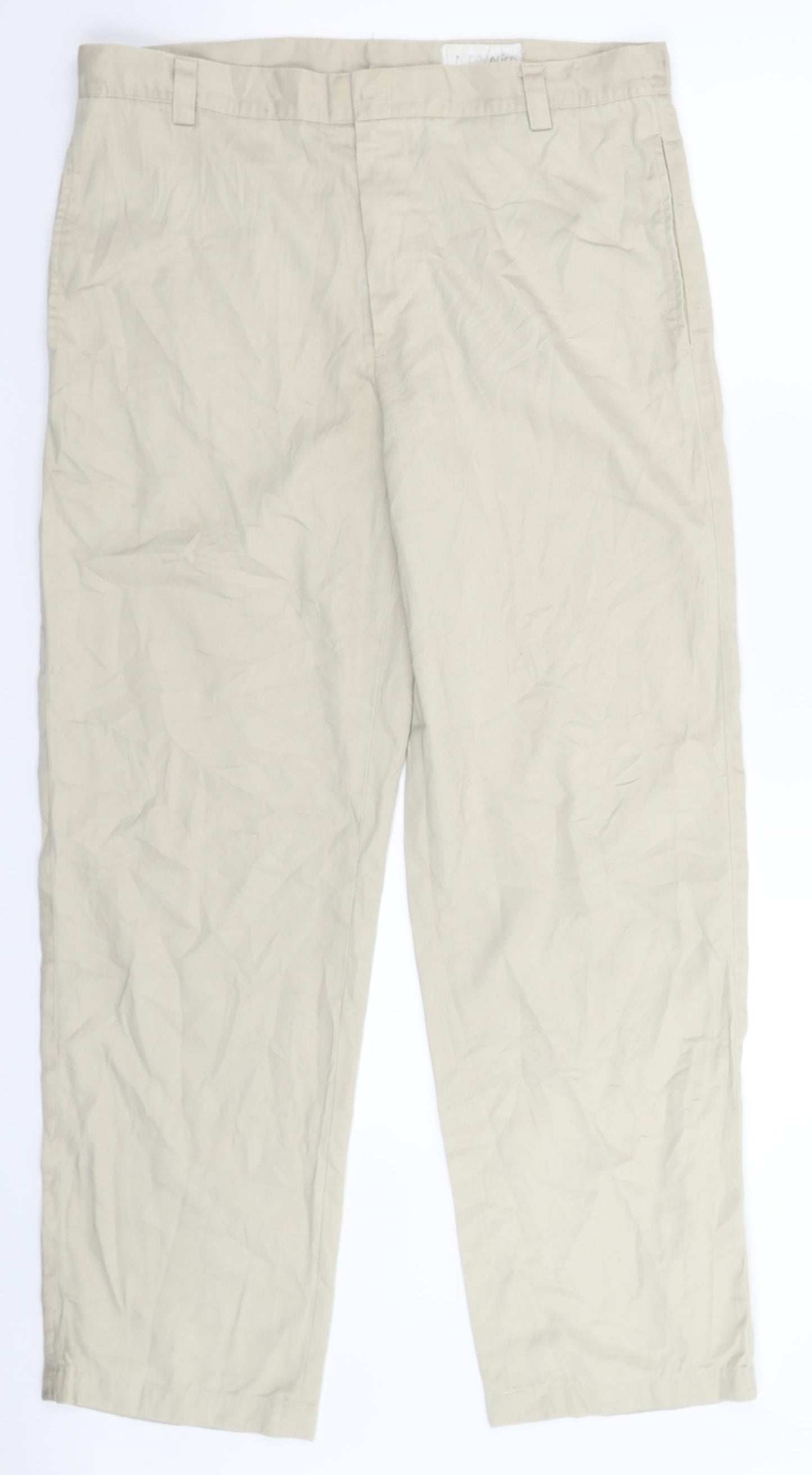 Womens UK Size 32 in Preworn Regular Fit  Beige Trousers