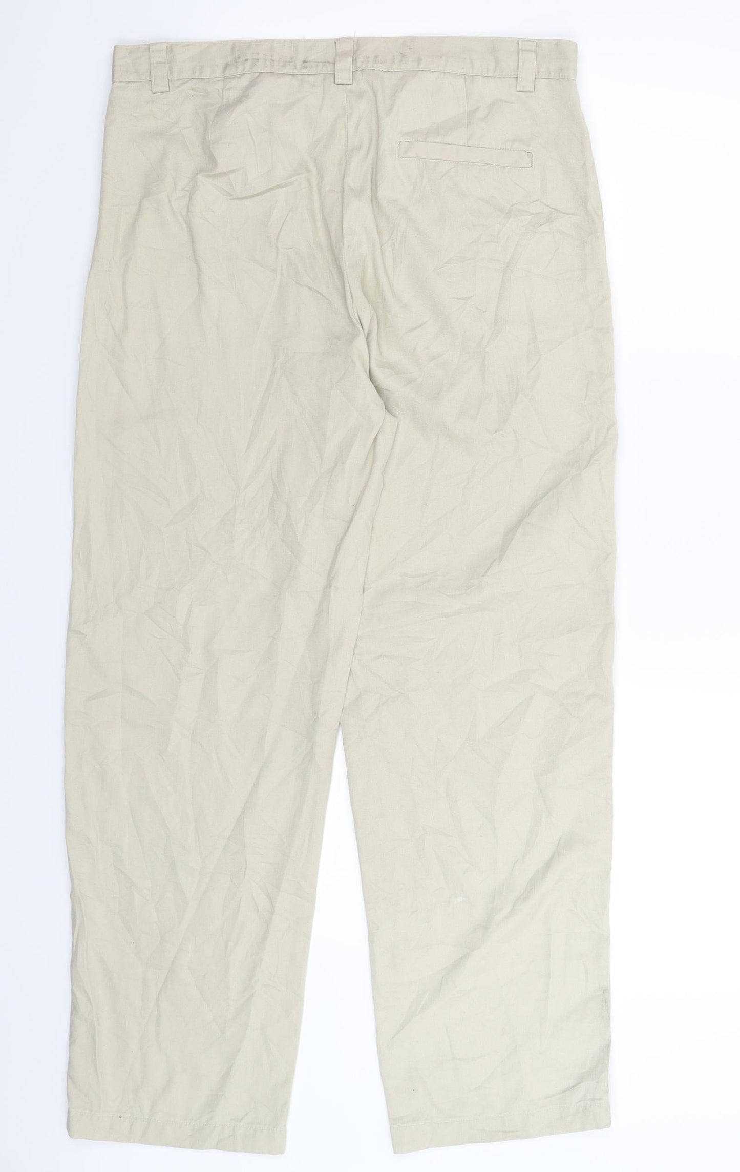 Womens UK Size 32 in Preworn Regular Fit  Beige Trousers