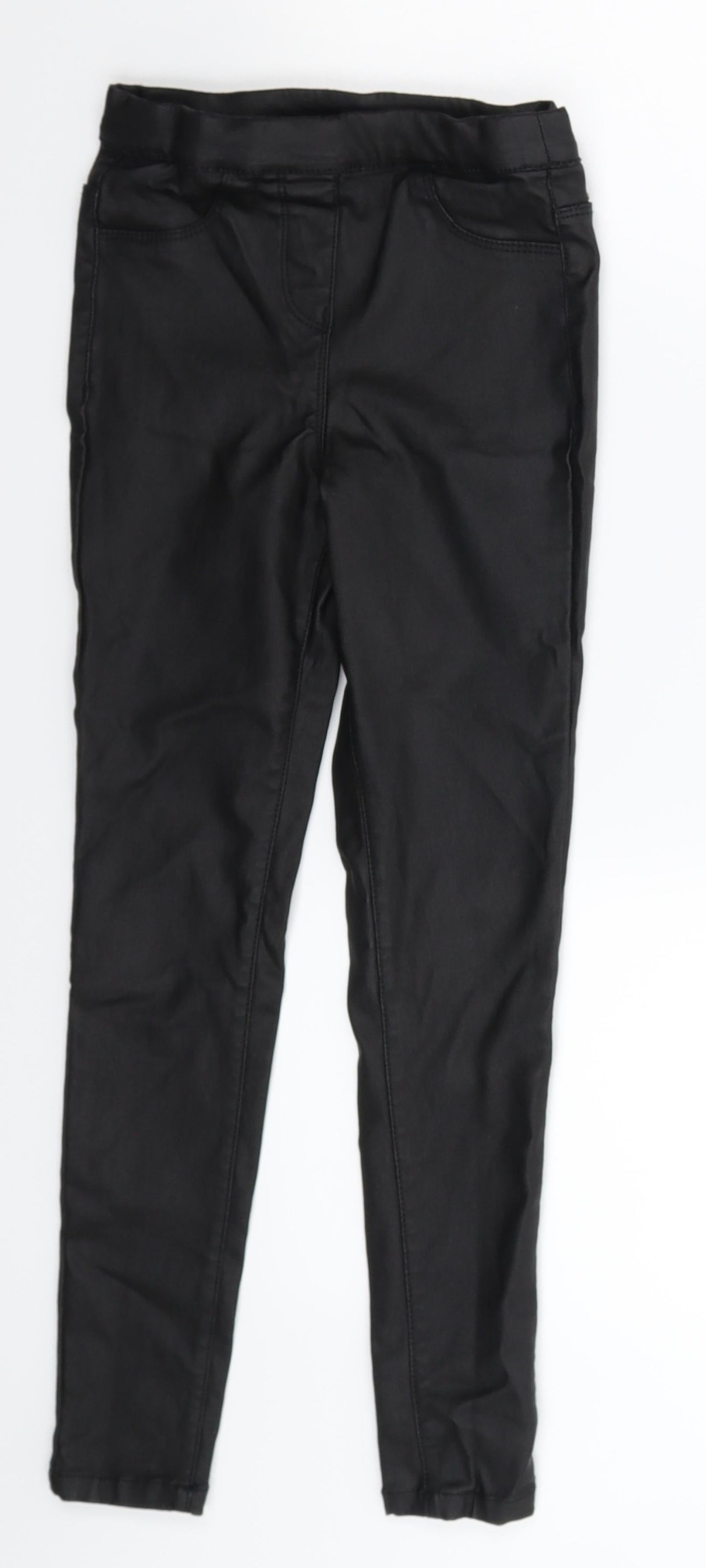 NEXT Girls Black   Jegging Trousers Size 9 Years