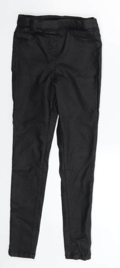 NEXT Girls Black   Jegging Trousers Size 9 Years