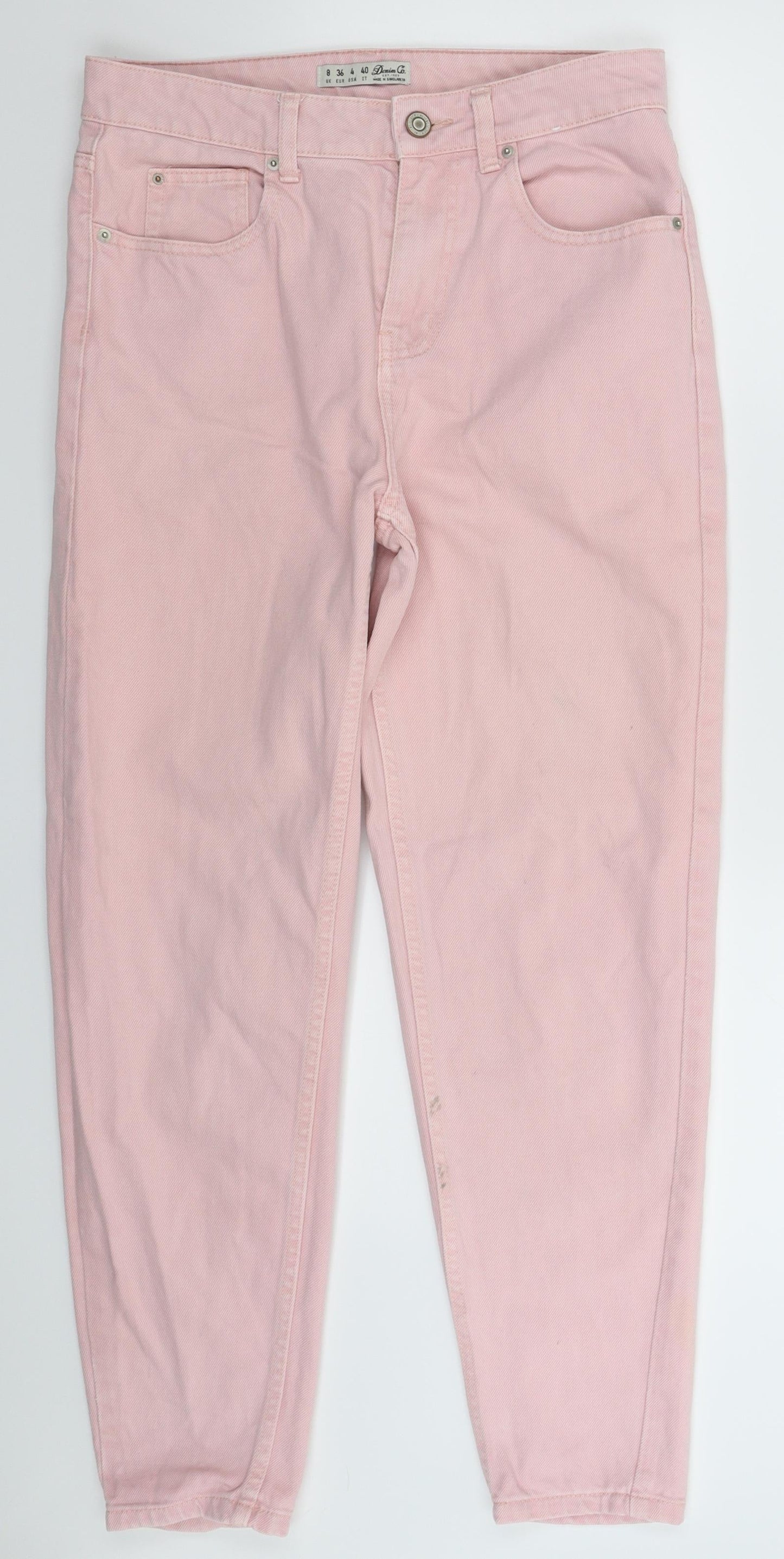Denim Co Womens Pink  Denim Skinny Jeans Size 8 L27 in