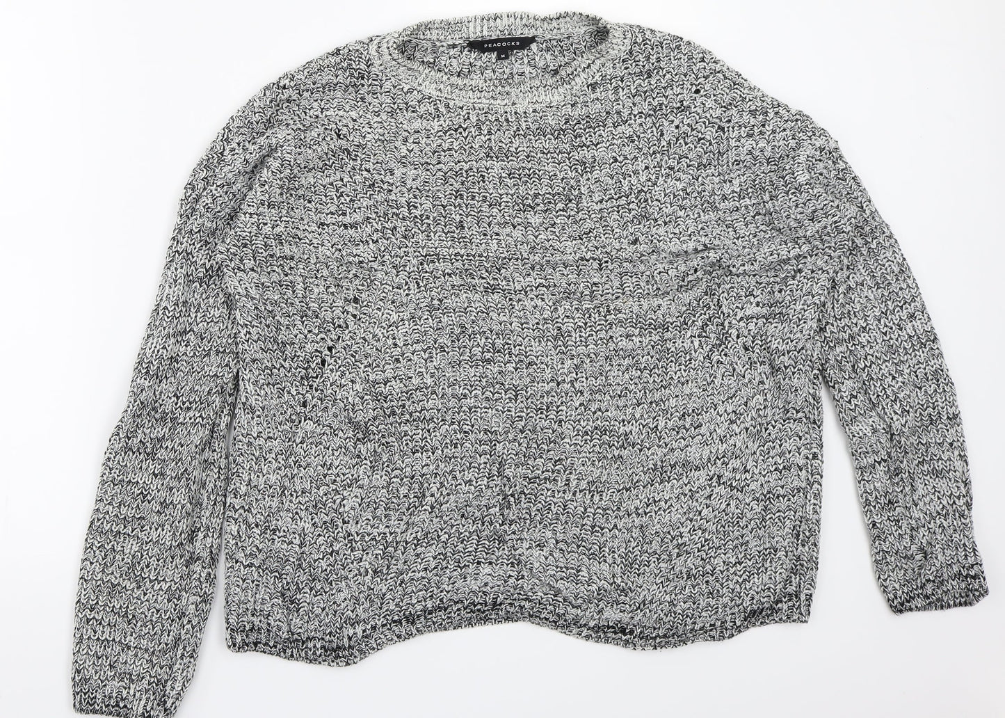 Peacocks Womens Grey   Pullover Jumper Size M