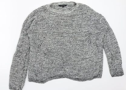 Peacocks Womens Grey   Pullover Jumper Size M