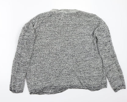Peacocks Womens Grey   Pullover Jumper Size M