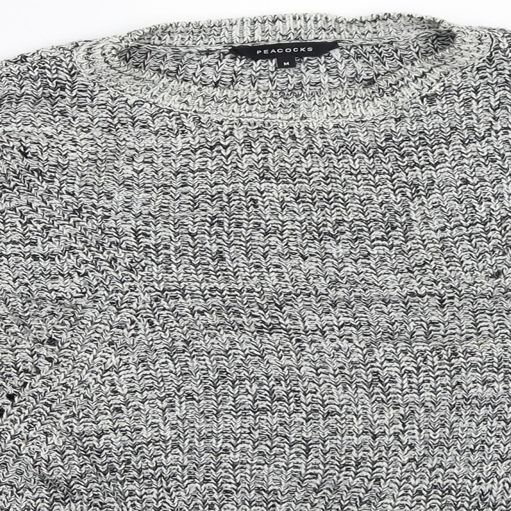 Peacocks Womens Grey   Pullover Jumper Size M
