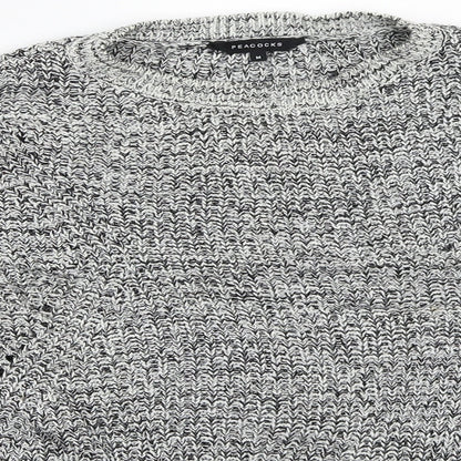 Peacocks Womens Grey   Pullover Jumper Size M