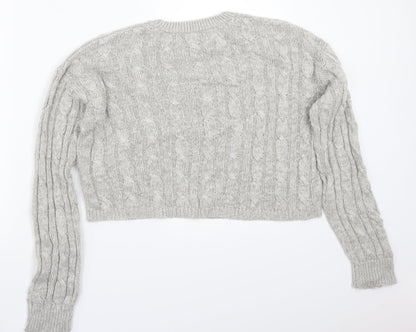New Look Womens Grey   Pullover Jumper Size S