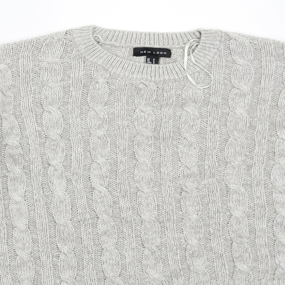New Look Womens Grey   Pullover Jumper Size S
