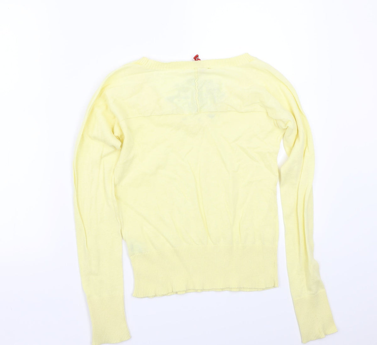 H&M< Womens Yellow   Pullover Jumper Size 36
